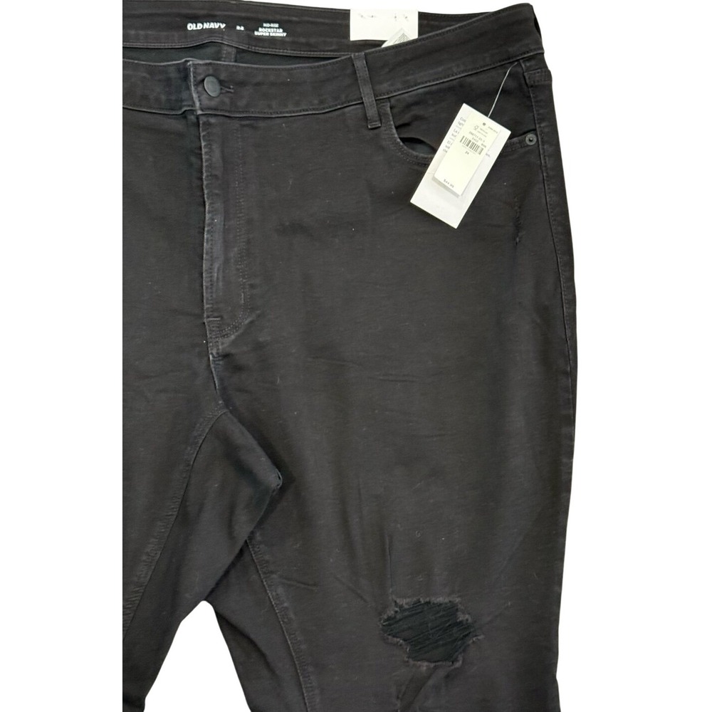 Old Navy Plus Size 24 Mid-Rise Rockstar Super Skinny Jeans NWT‎ - Picture 4 of 9